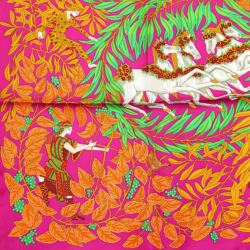 Hermes Scarf "Le Promenade de Platon" by Annie Faivre 90cm Silk | Carre Foulard