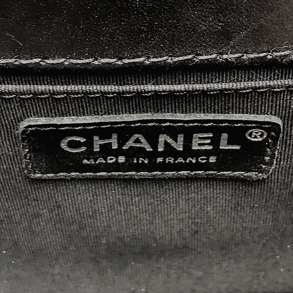 Chanel Boy Bag Two-Tone Lambskin Leather Quilted Medium