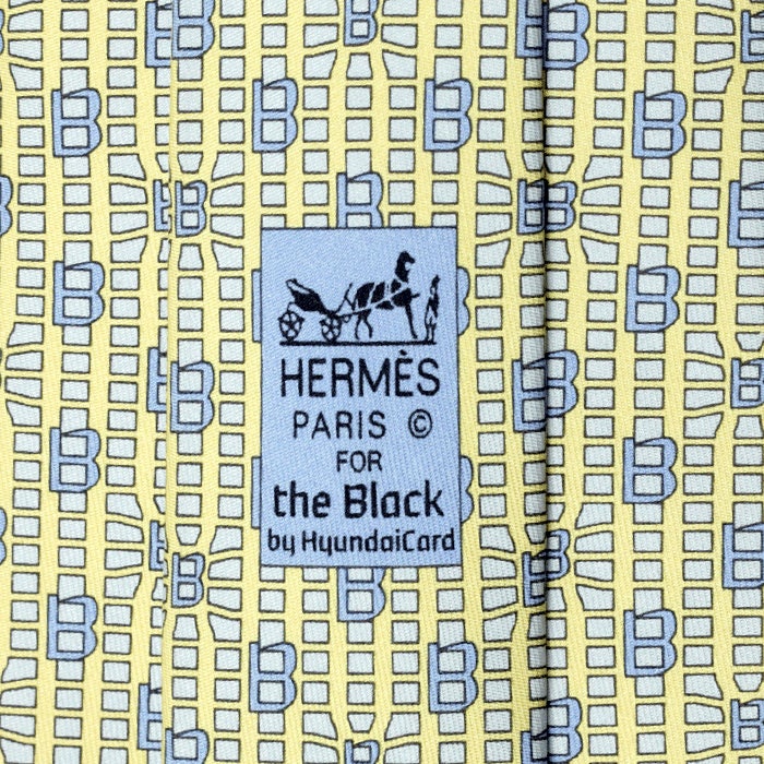 Hermes Men's Silk Limited Edition Tie for "the Black" Pattern 5463 | Necktie Cravate