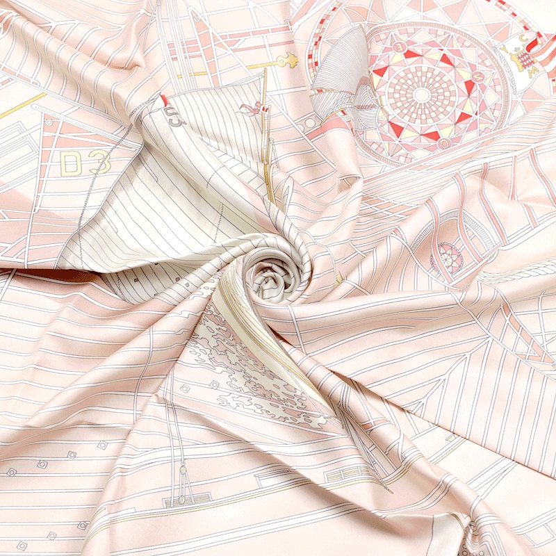 HERMES SCARF Silk "Tuiga" by Dominik Jarlegant 90cm Carre 100% Auth