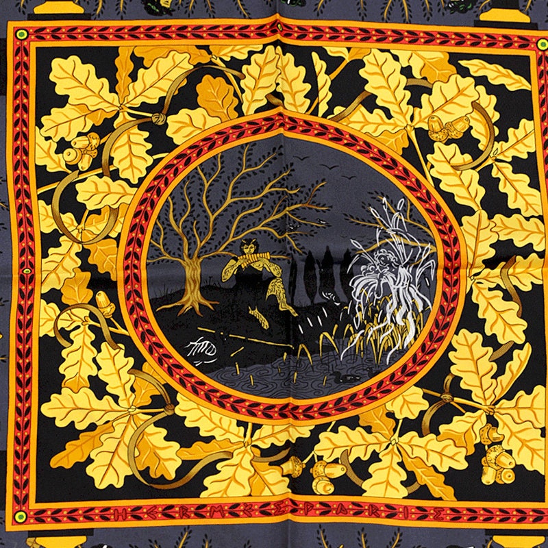 Hermes Scarf "Musique des Dieux" by Claudia Stuhlhofer Mayr 90cm Silk | Carre