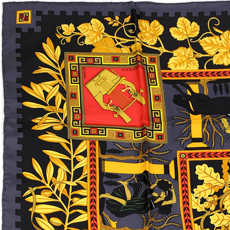 Hermes Scarf "Musique des Dieux" by Claudia Stuhlhofer Mayr 90cm Silk | Carre