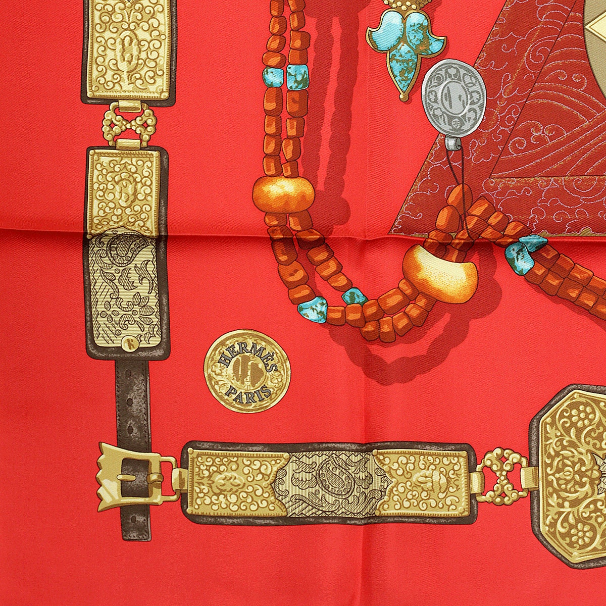 Hermes Scarf "Tibet" by Caty Latham 90cm Silk | Carre Foulard