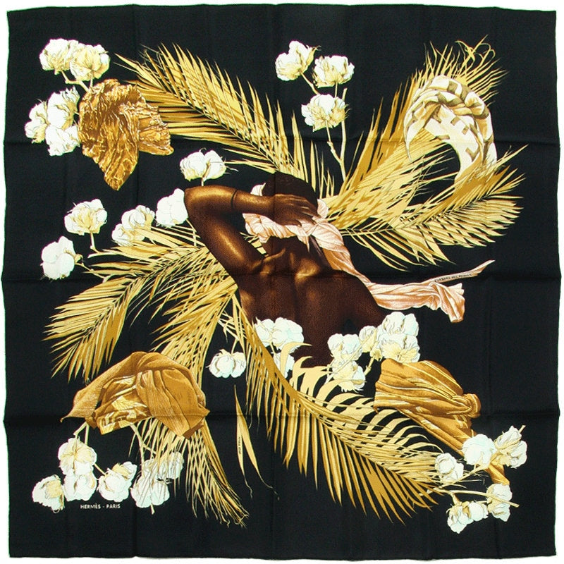 Hermes Scarf "Turbans des Reines" by Michelle Szabo 90cm Silk