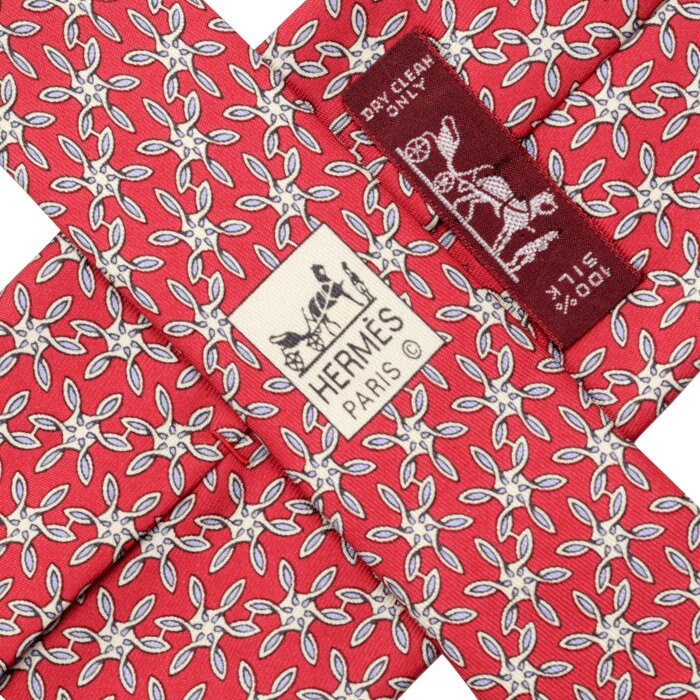 Hermes Men's Silk Tie Geometric Pattern 5037 | Necktie Cravate