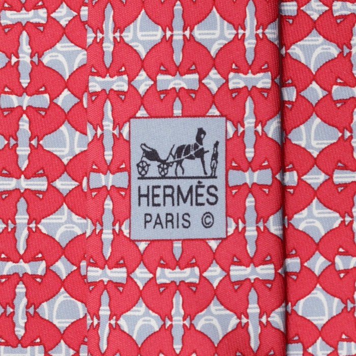 Hermes Men's Silk Tie Geometric Pattern 5517 | Necktie Cravate