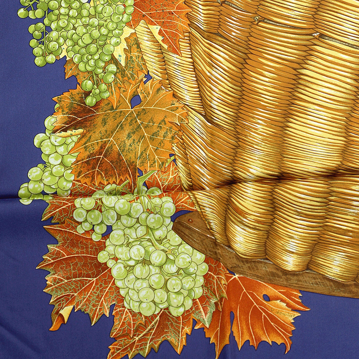 Hermes Scarf "Vendanges" by Valerie Dawlat Dumoulin 90cm Silk | Carre Foulard
