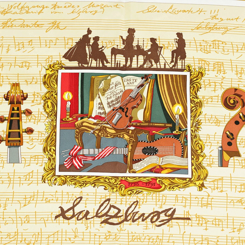 Hermes Scarf "Salzburg" by Loic Dubigeon 90cm Silk | Carre Foulard