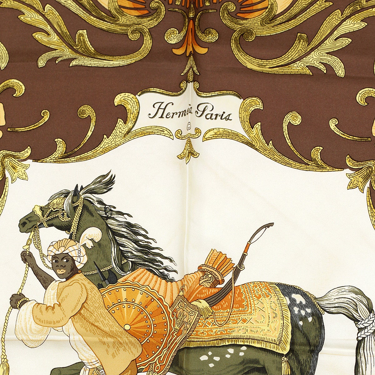HERMES エルメス カレ90 Cheval Turc Hermes Scarf 