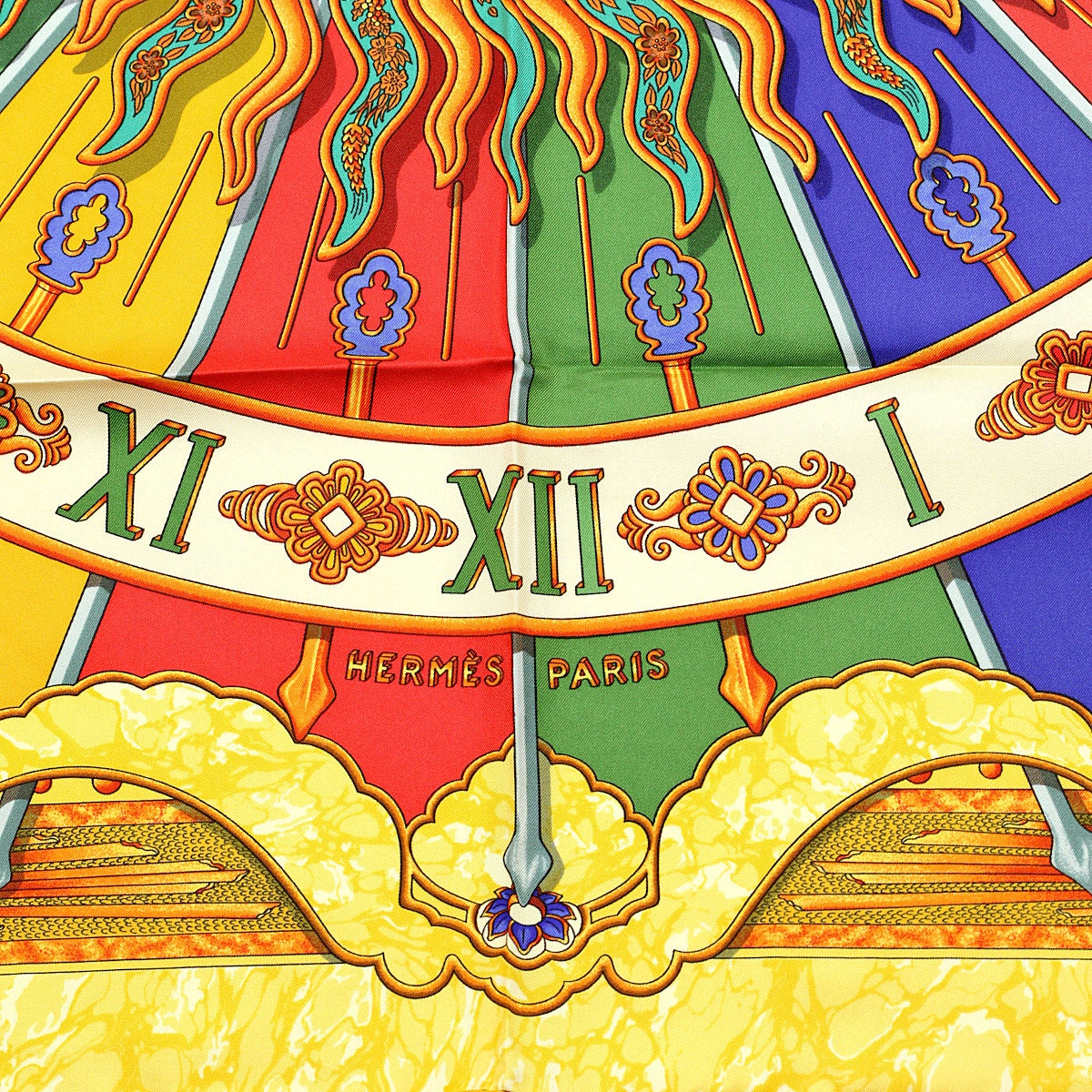 Hermes Scarf "Carpe Diem" by Joachim Metz 90cm Silk | Carre Foulard NIB