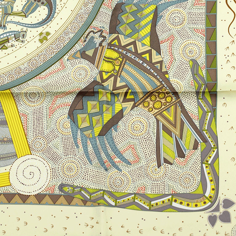 Hermes Scarf "Reve d'Australie" by Zoe Pauwels 90cm Silk | Carre Foulard