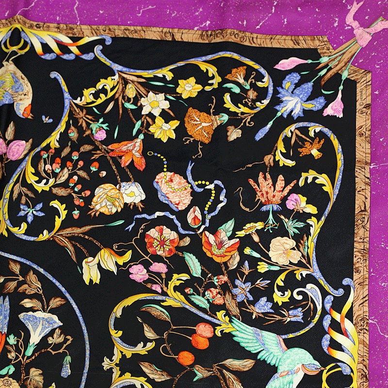 Hermes Scarf "Pierres d'Orient et d'Occident" by Zoe Pauwels 90cm Silk | Carre Foulard