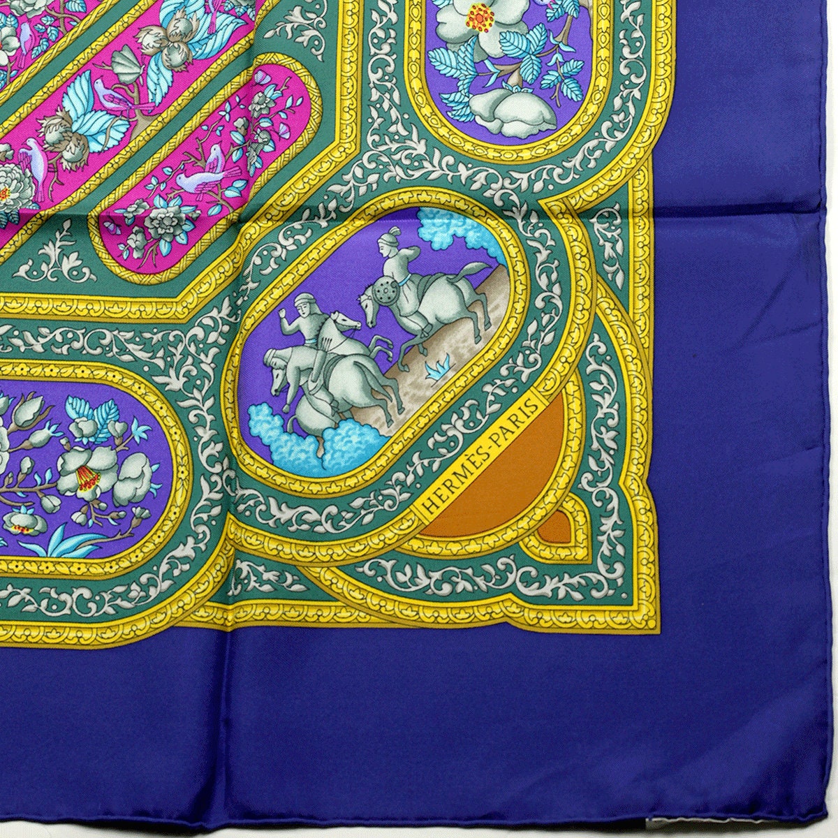 Hermes Scarf "Qalamdan" by Catherine Baschet 90cm Silk | Foulard Carre