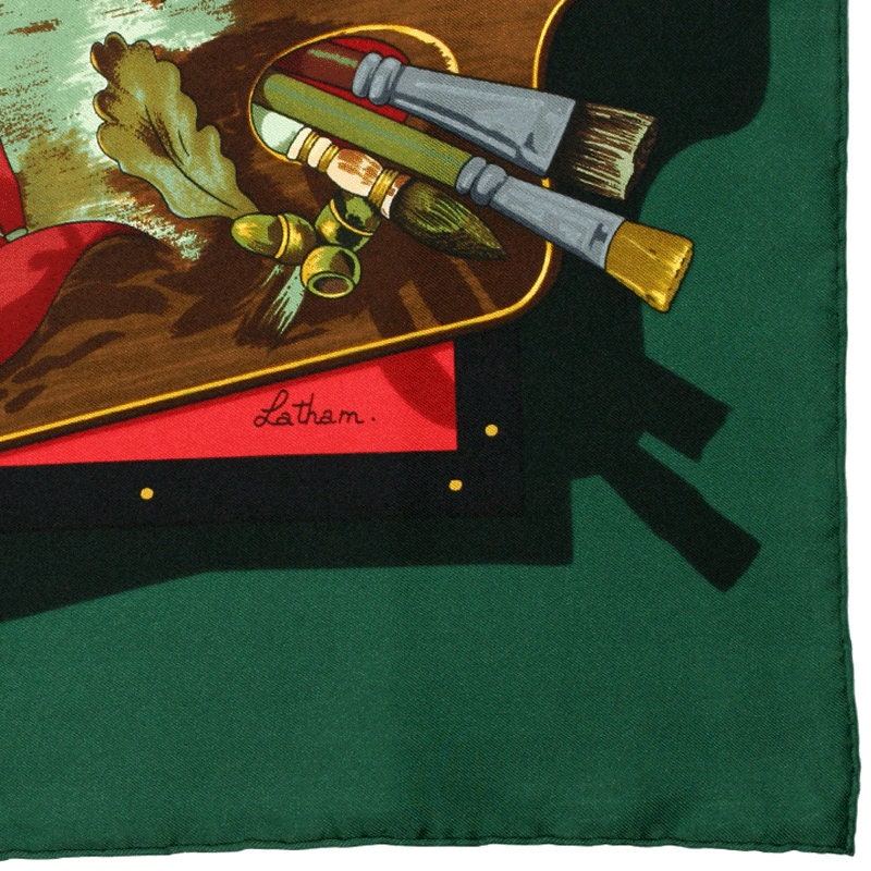 Hermes Scarf "Memoire d'Hermes" by Caty Latham Vintage 90cm Silk | Foulard Carre