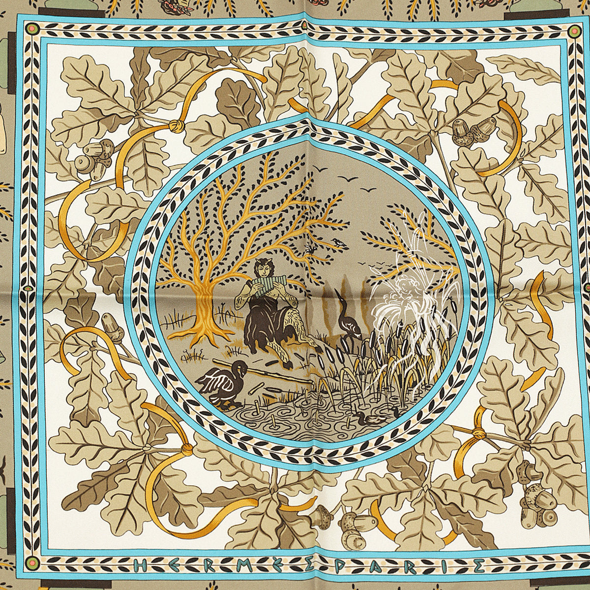 Hermes Scarf "Musique des Dieux" by Claudia Stuhlhofer Mayr 90cm Silk | Carre