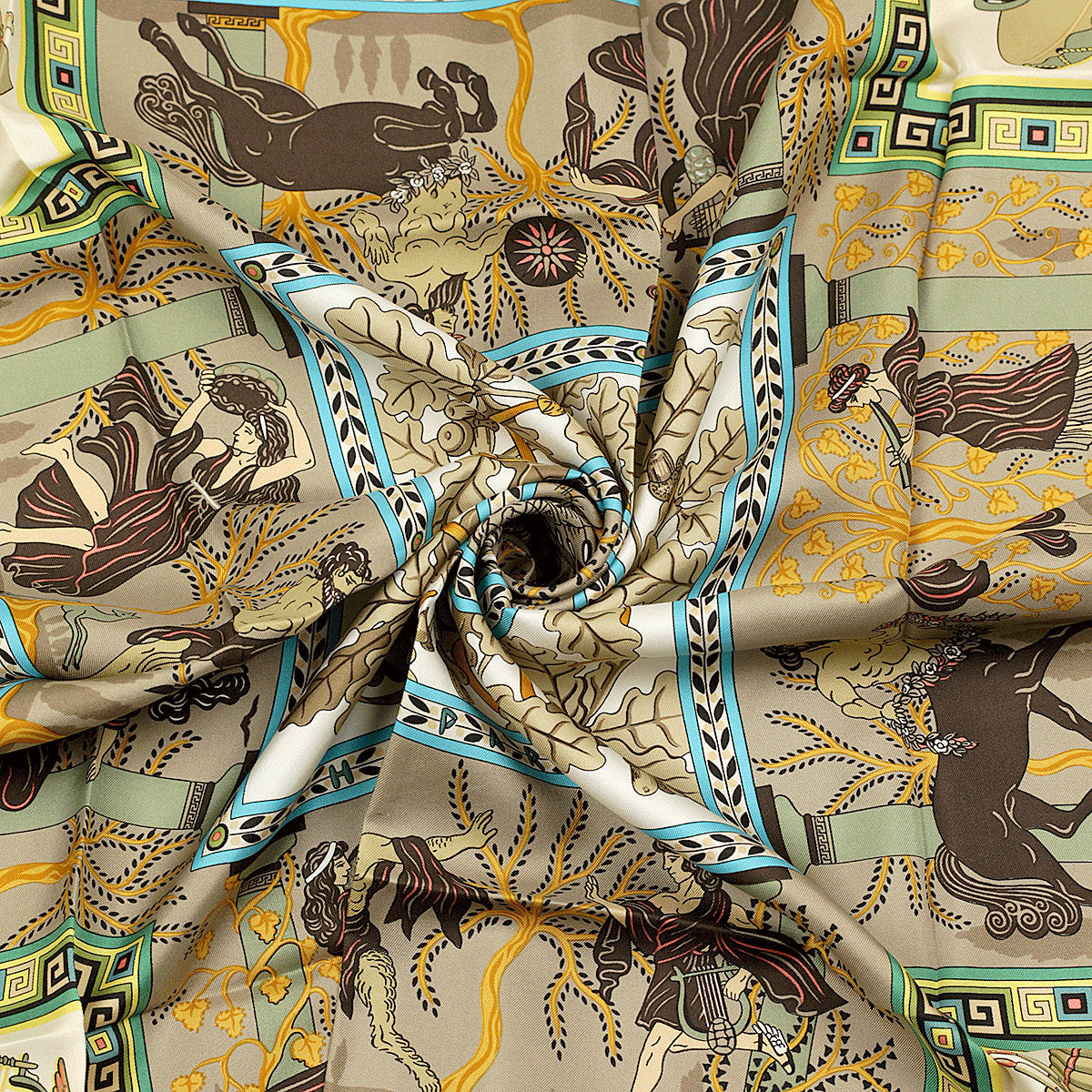 Hermes Scarf "Musique des Dieux" by Claudia Stuhlhofer Mayr 90cm Silk | Carre