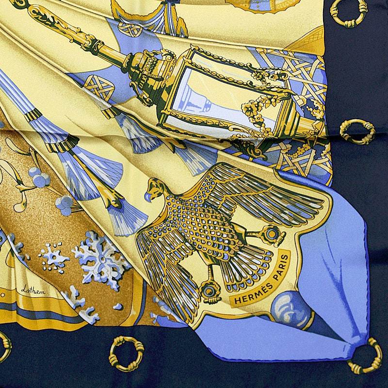 Hermes Scarf "Soleil de Soie" by Caty Latham 90cm Silk | Carre Foulard