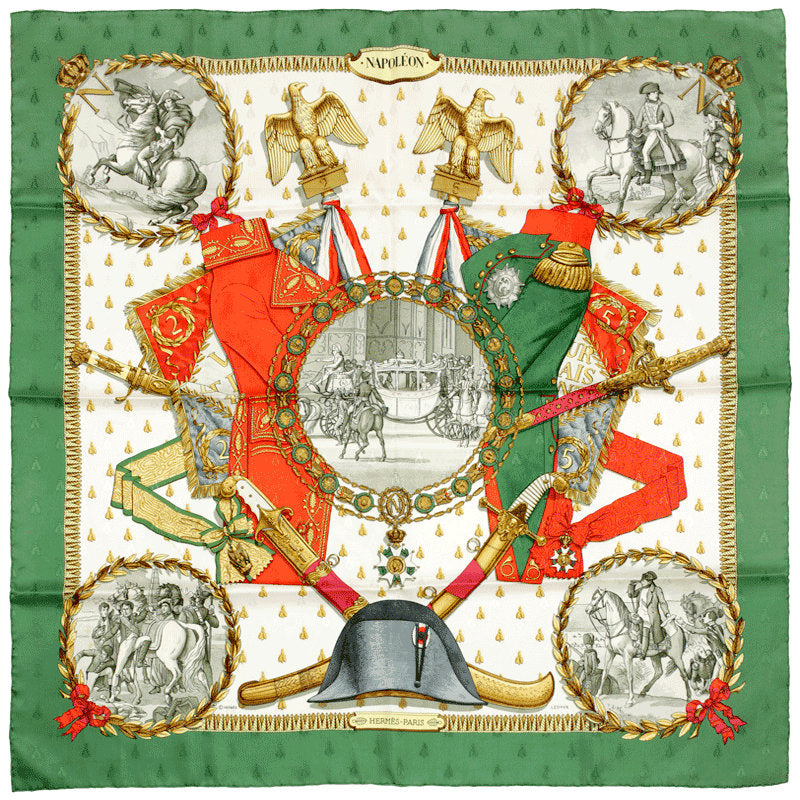 Hermes Scarf "Napoleon" by Philippe Ledoux 90cm Silk Jacquard | Carre Foulard