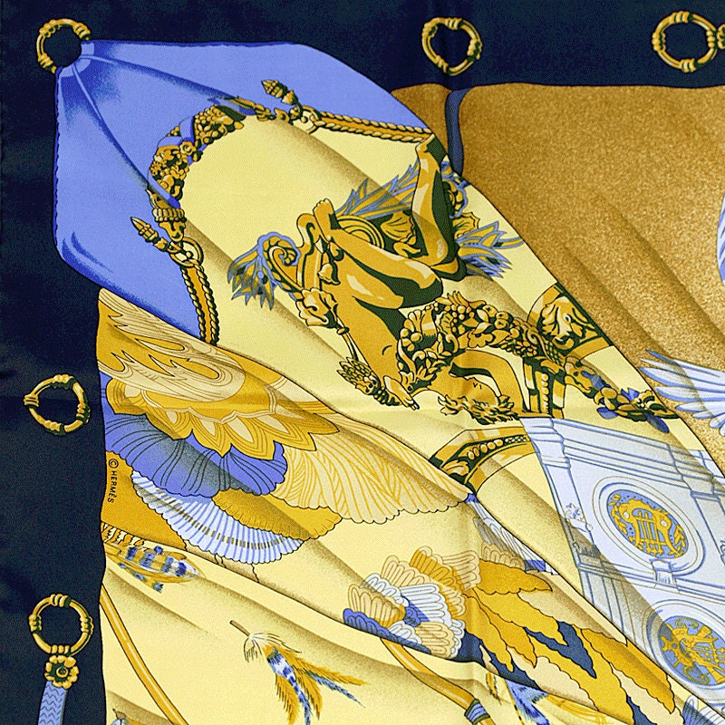 Hermes Scarf "Soleil de Soie" by Caty Latham 90cm Silk | Carre Foulard