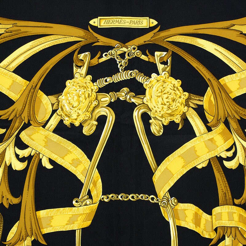 Hermes Scarf "Mors a la Conetable" by Henri d'Origny 90cm Silk | Carre Foulard