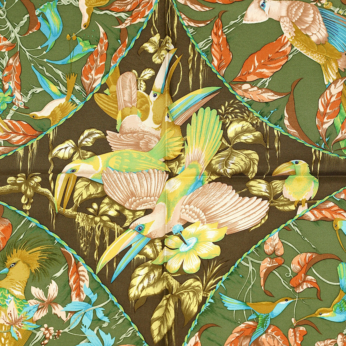 Hermes Scarf "Tropiques" by Laurence Bourthoumieux 90cm Silk | Carre Foulard