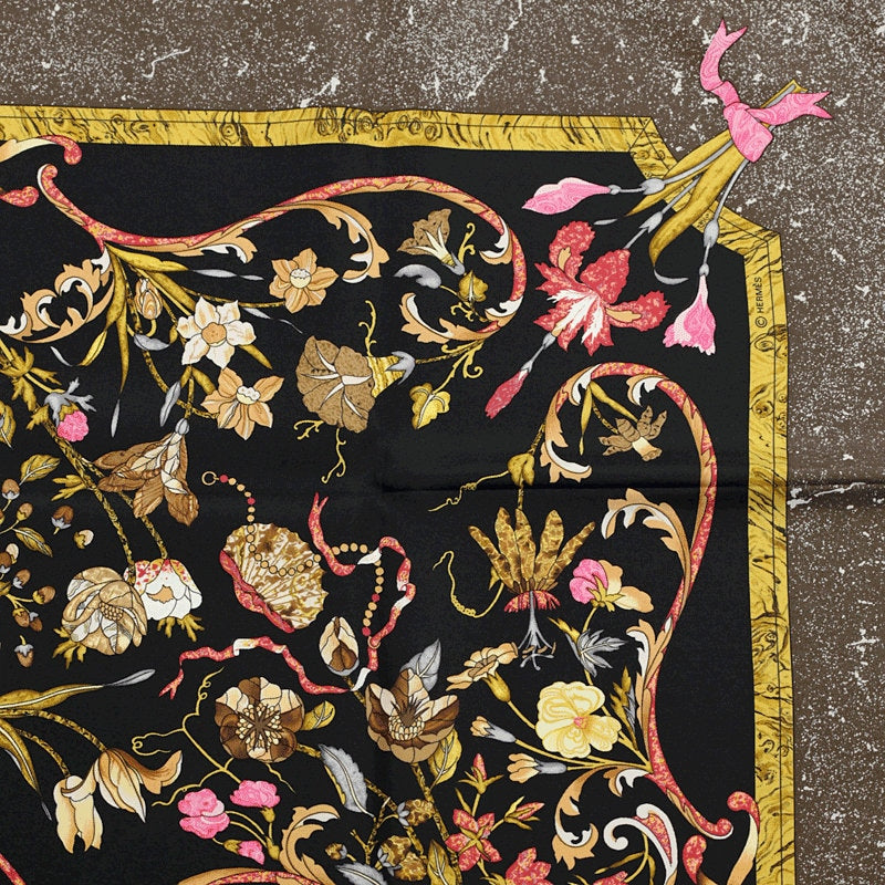 Hermes Scarf "Pierres d'Orient et d'Occident" by Zoe Pauwels 90cm Silk