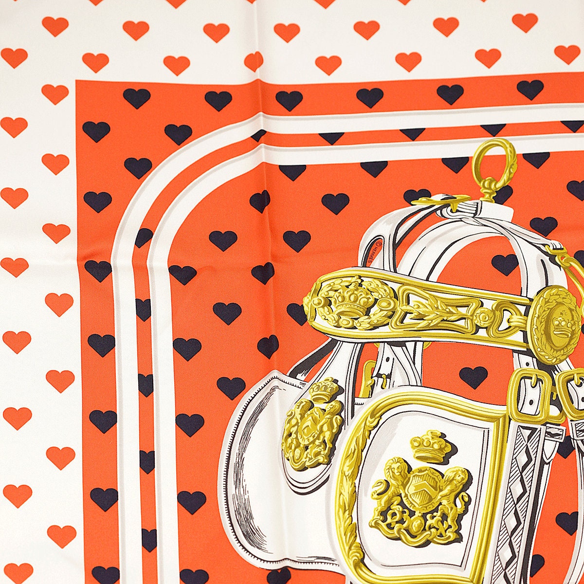 Limited Edition Hermes Scarf "Brides de Gala Love" by Hugo Grygkar 90cm Silk | Foulard Carre