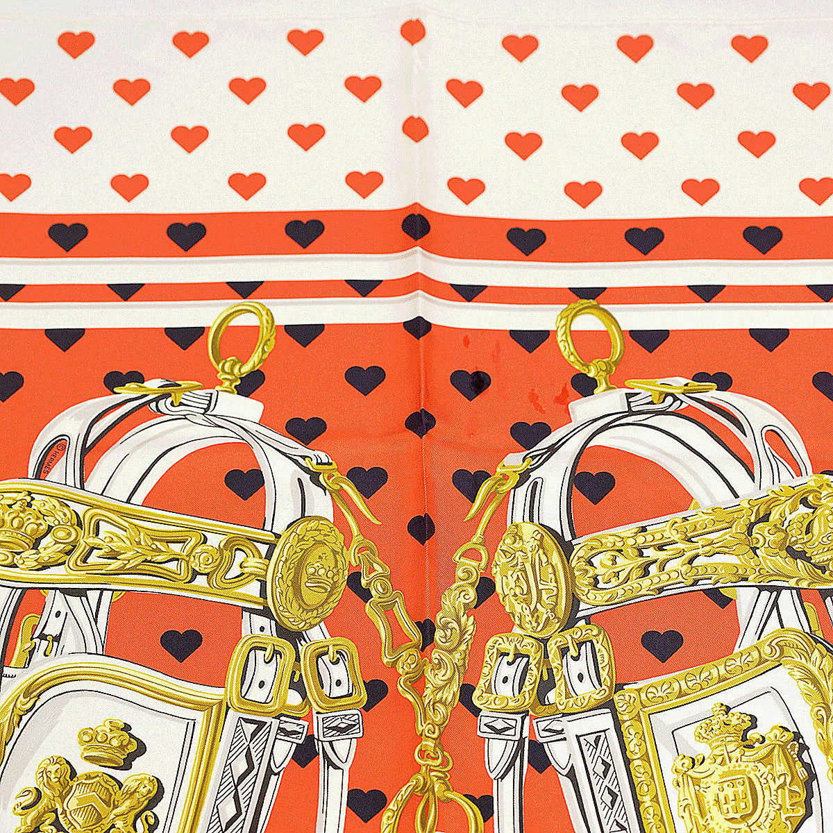 Limited Edition Hermes Scarf "Brides de Gala Love" by Hugo Grygkar 90cm Silk | Foulard Carre