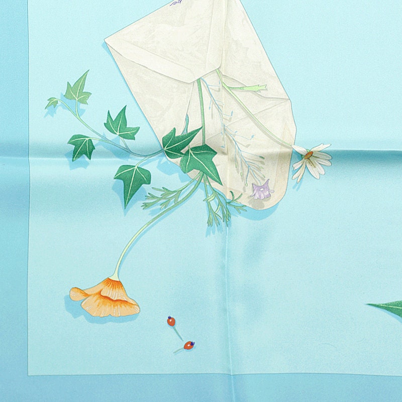 Hermes Scarf "Des Fleurs Pour Le Dire" by Leigh P. Cook 90cm Silk | Carre