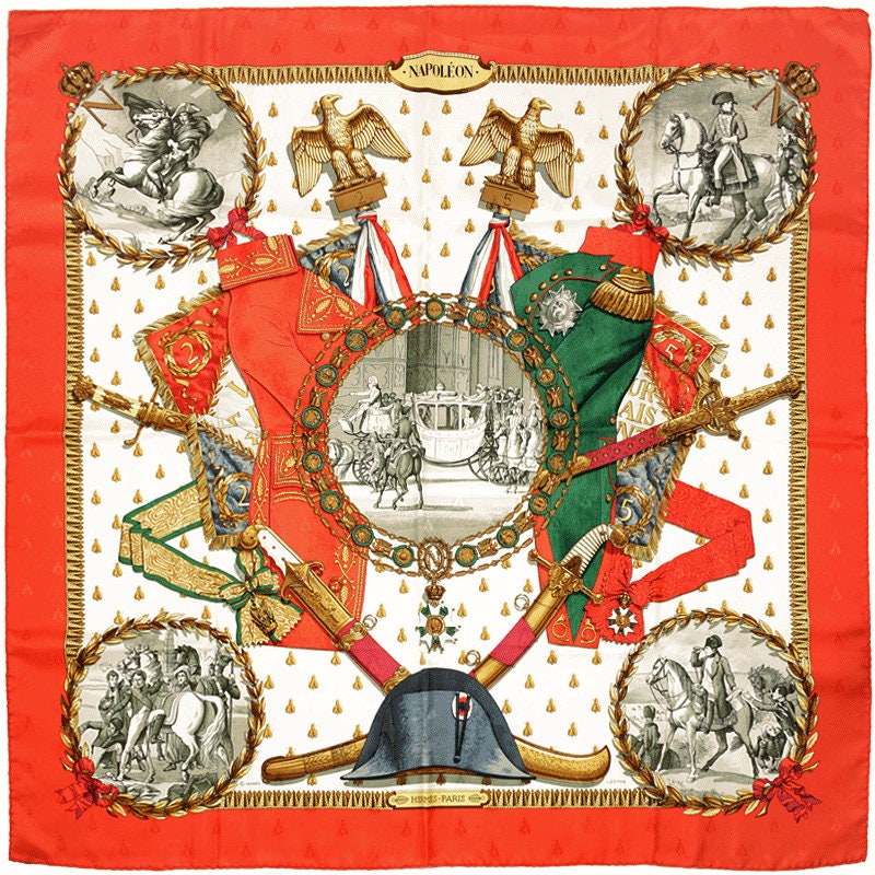 Hermes Scarf "Napoleon" by Philippe Ledoux 90cm Silk Jacquard | Carre Foulard