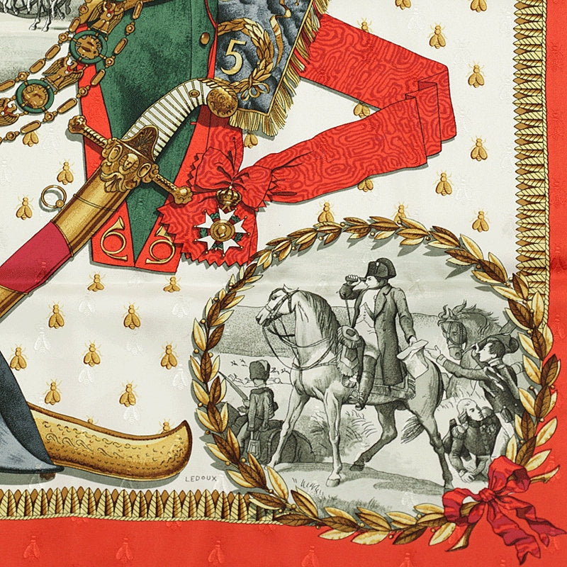 Hermes Scarf "Napoleon" by Philippe Ledoux 90cm Silk Jacquard | Carre Foulard