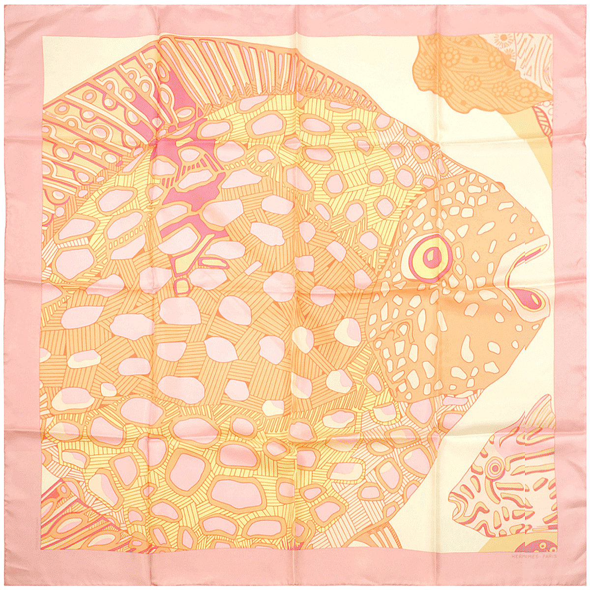 Hermes Scarf "Grands Fonds II" by Annie Faivre 90cm Silk | Carre Foulard