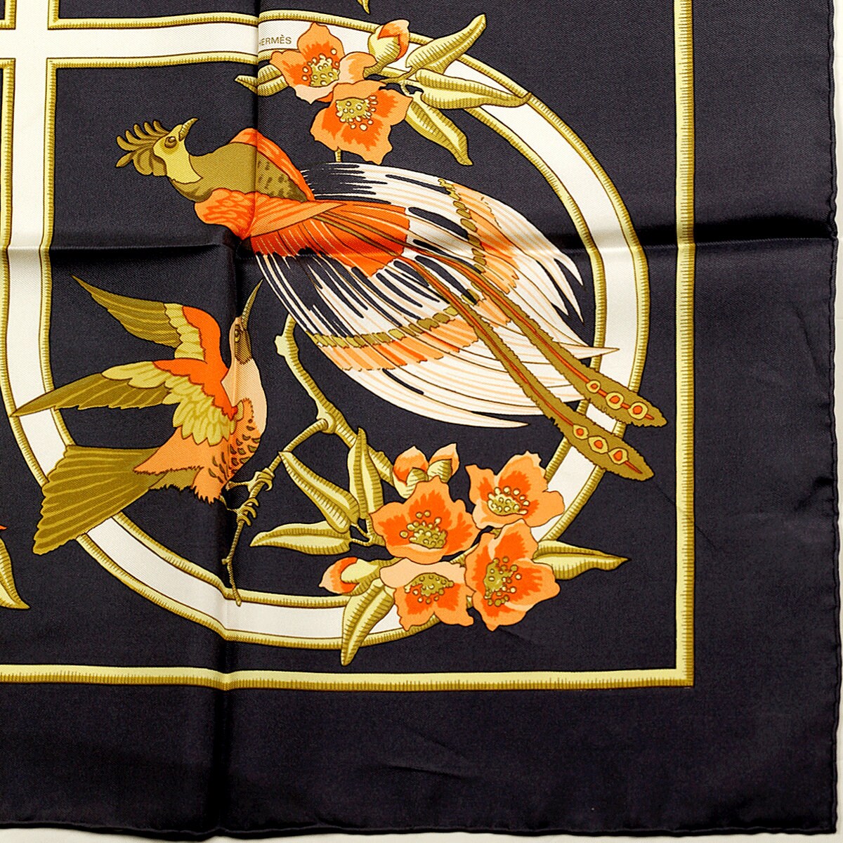 Hermes Scarf "Caraibes" by Christiane Vauzelles 90cm Silk | Foulard Carre