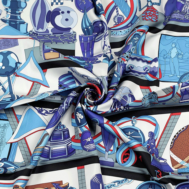Hermès Les Trophées エルメス シルクスカーフ HERMES Silk Les Trophees Scarf 90 341481 | FASHIONPHILE