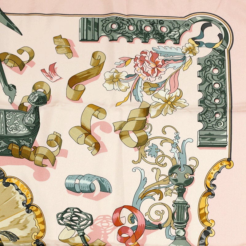 Hermes Scarf "Copeaux" by Caty Latham 90cm Silk | Carre Foulard