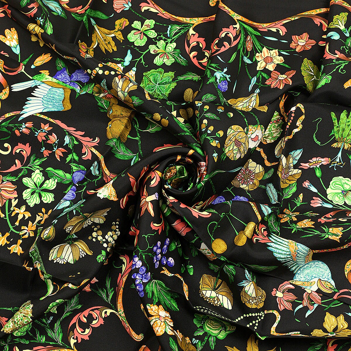 Hermes Scarf "Pierres d'Orient et d'Occident" by Zoe Pauwels 90cm Silk