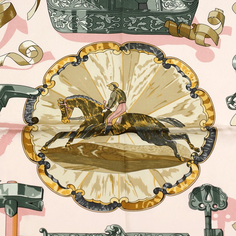 Hermes Scarf "Copeaux" by Caty Latham 90cm Silk | Carre Foulard