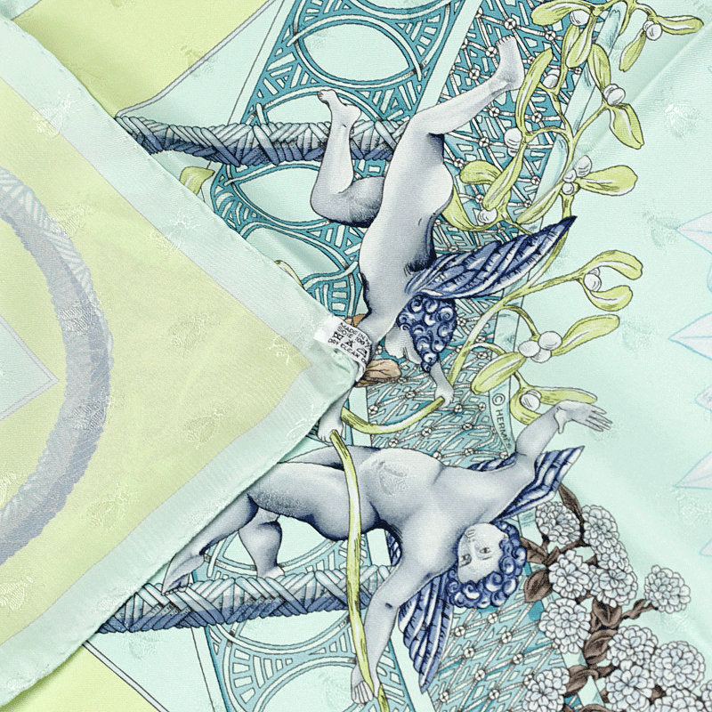 Hermes Scarf "Amours" by Annie Faivre 90cm Silk Jacquard | Carre Foulard