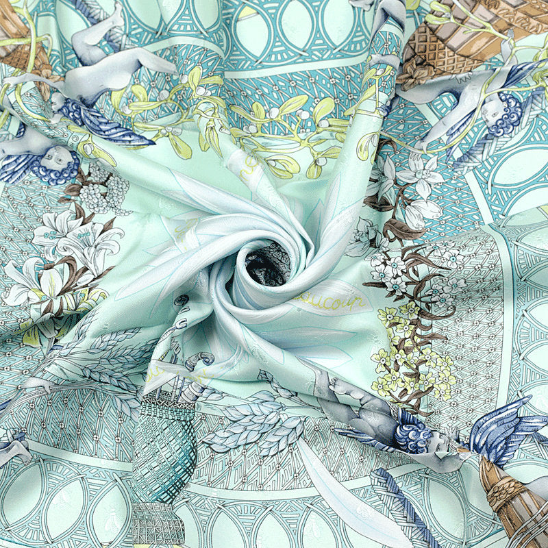 Hermes Scarf "Amours" by Annie Faivre 90cm Silk Jacquard | Carre Foulard