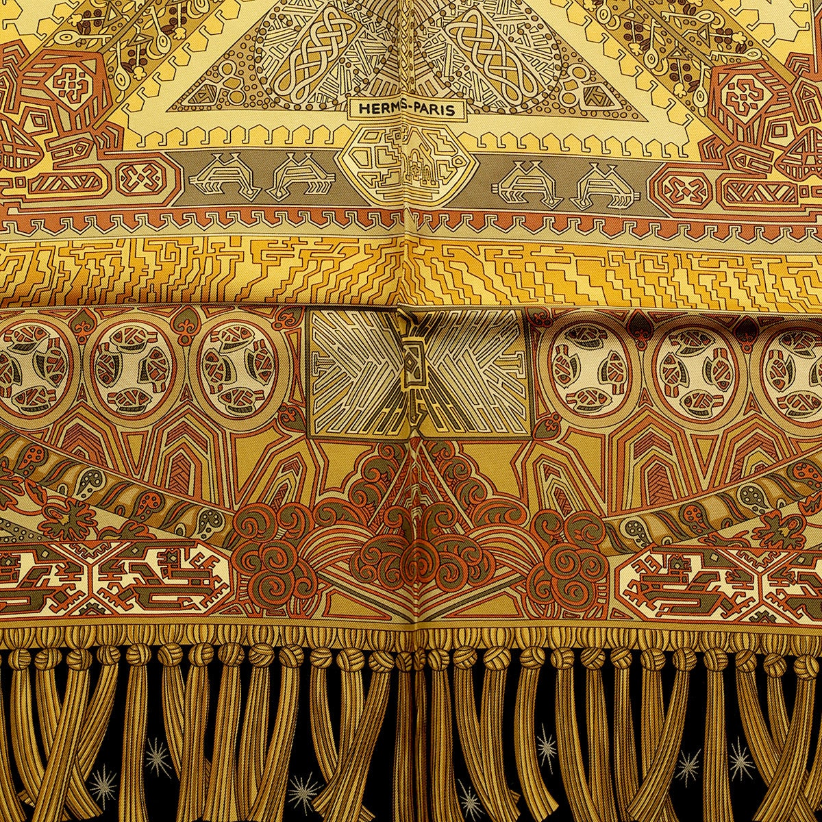 Hermes Scarf "Sur Un Tapis Volant" by Annie Faivre 90cm Silk | Carre Foulard