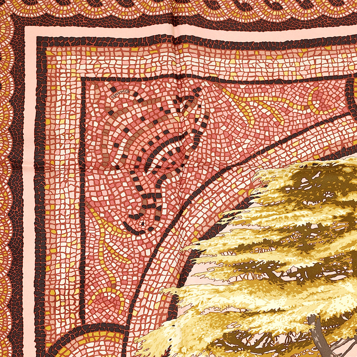 Hermes Scarf "Sous le Cedre" by Dimitri Rybaltchenko 90cm Silk | Carre Foulard