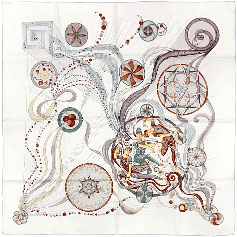 Hermes Scarf "Danse du Cosmos" by Zoè Pauwels 90cm Silk | Carre Foulard