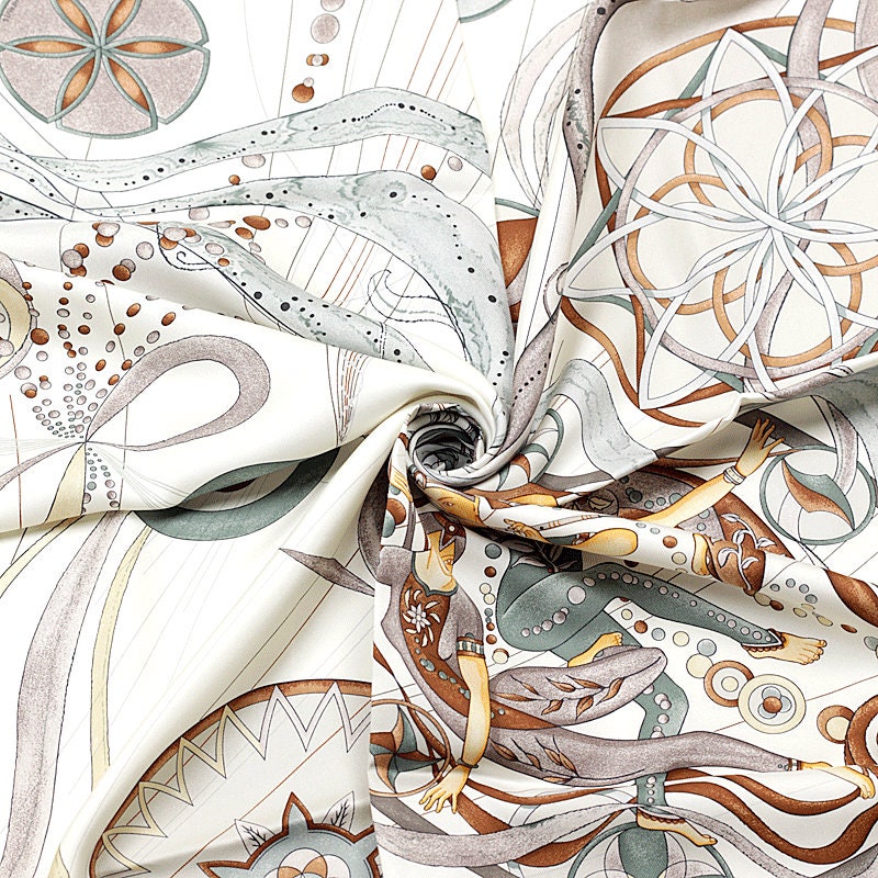 Hermes Scarf "Danse du Cosmos" by Zoè Pauwels 90cm Silk | Carre Foulard
