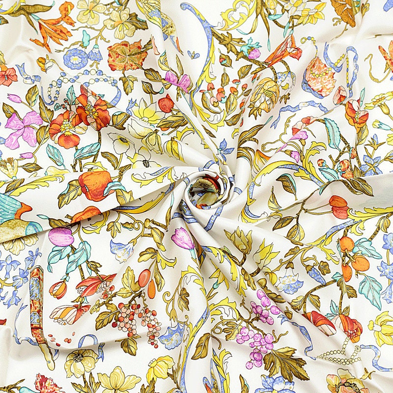 Hermes Scarf "Pierres d'Orient et d'Occident" by Zoe Pauwels 90cm Silk | Foulard Carre