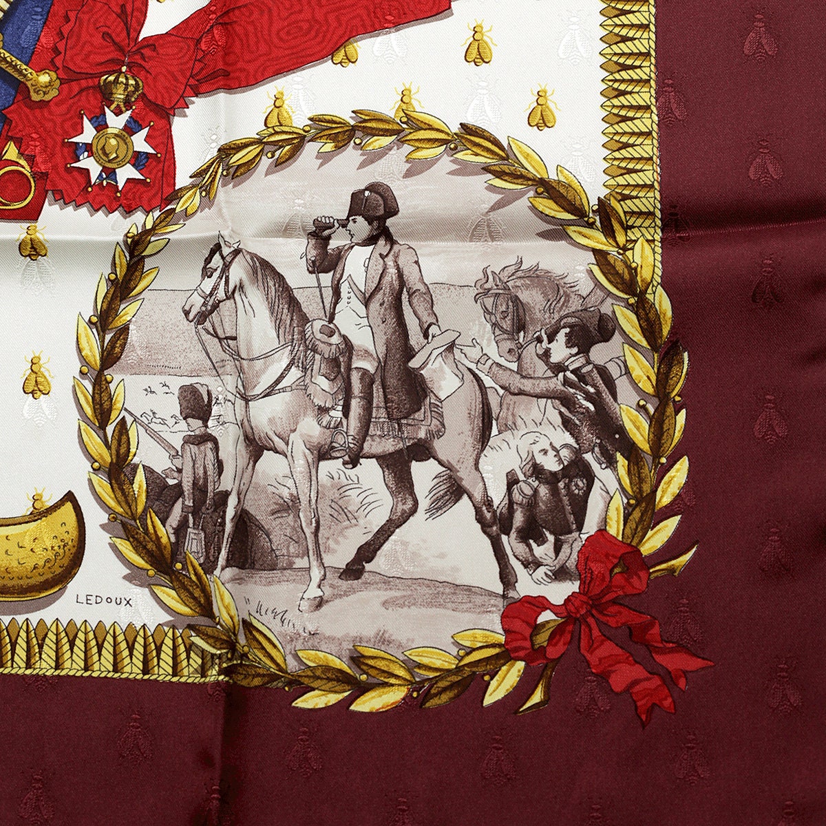 Hermes Scarf "Napoleon" by Philippe Ledoux 90cm Silk Jacquard | Carre Foulard