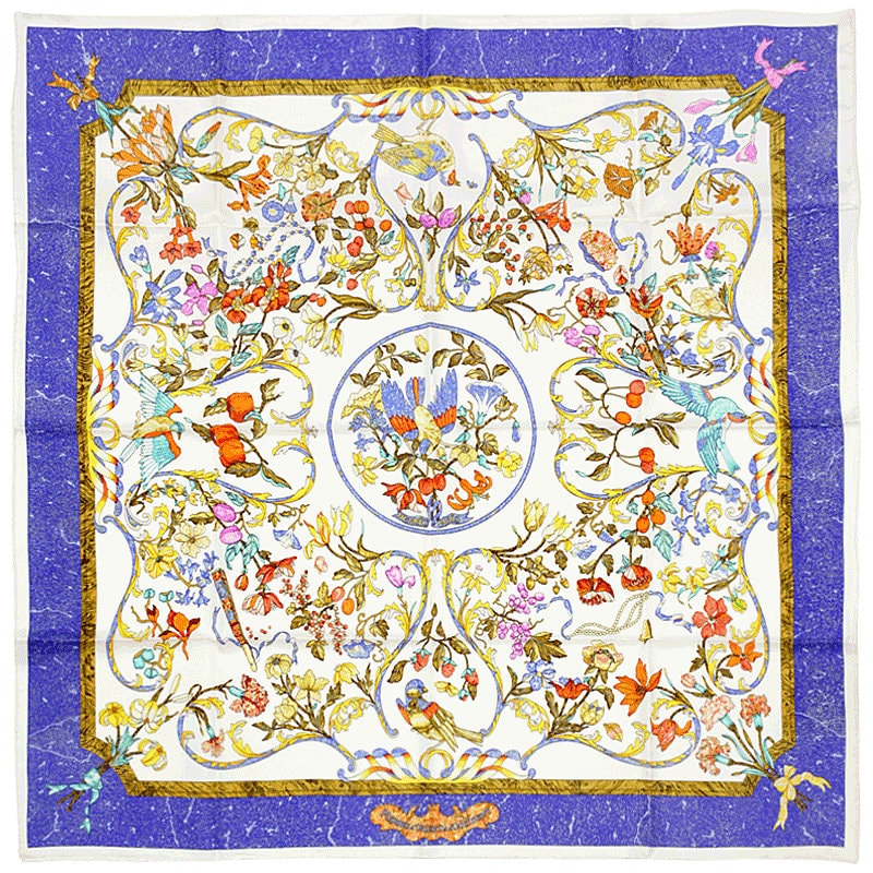 Hermes Scarf "Pierres d'Orient et d'Occident" by Zoe Pauwels 90cm Silk | Foulard Carre