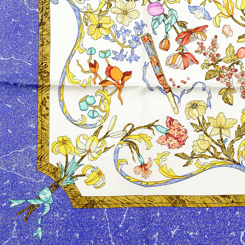 Hermes Scarf "Pierres d'Orient et d'Occident" by Zoe Pauwels 90cm Silk | Foulard Carre