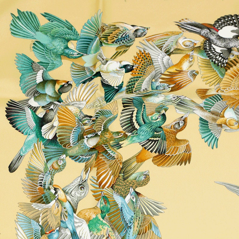 Hermes Scarf "L'Intrus" by Antoine De Jacquelot 90cm Silk | Carre Foulard