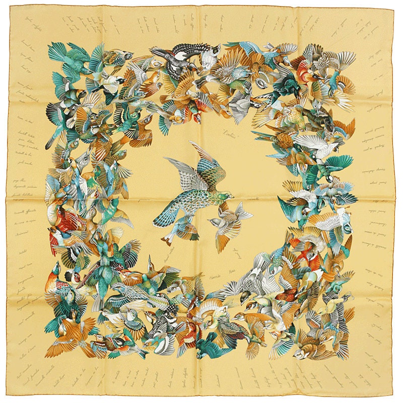 Hermes Scarf "L'Intrus" by Antoine De Jacquelot 90cm Silk | Carre Foulard