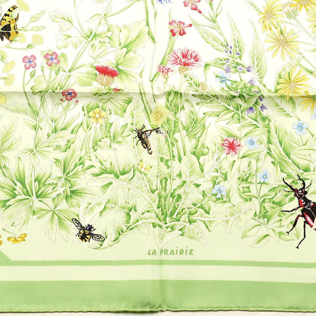 Hermes Scarf "La Prairie" by Antoine De Jacquelot 90cm Silk | Carre Foulard
